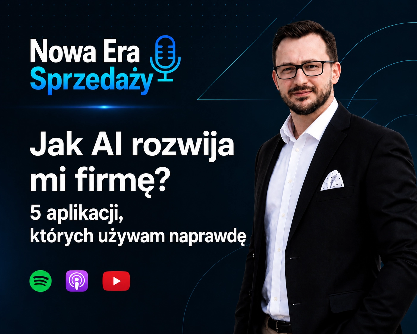 Jak AI rozwija firmę? Podcast o ChatGPT, Apollo, Snov.io, Prezi i CapCut w sprzedaży B2B
