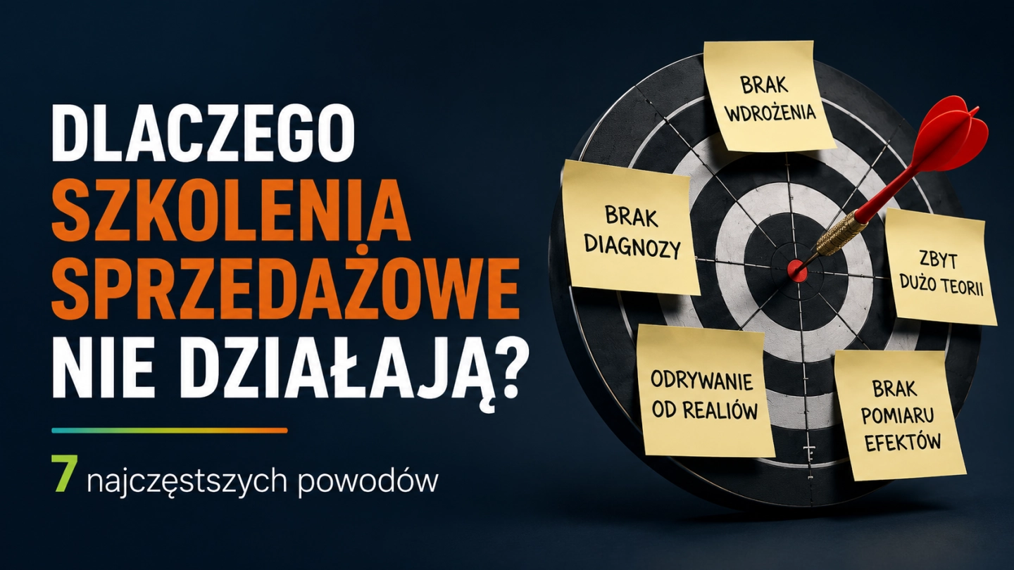 Dlaczego szkolenia sprzedażowe nie działają? 7 najczęstszych powodów